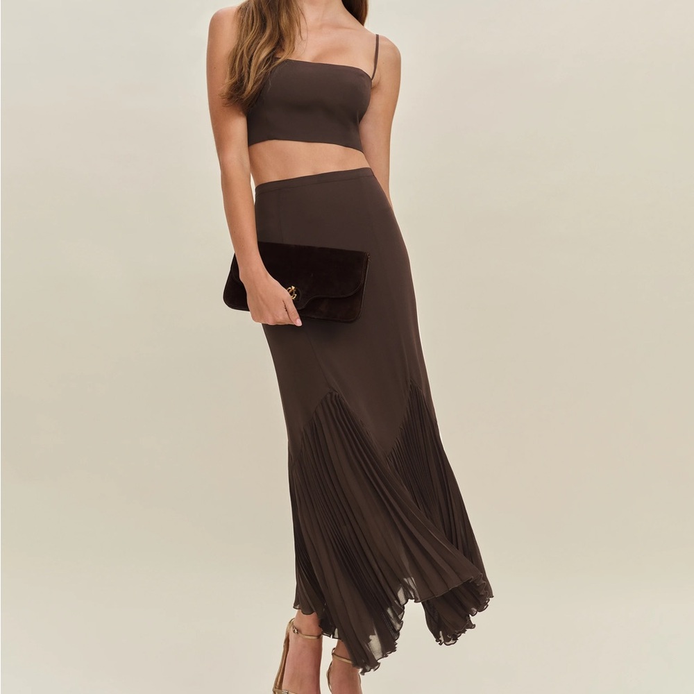 Reformation Brown Maxi Dress